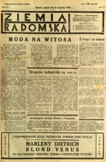 Ziemia Radomska, 1933, R. 6, nr 5