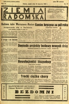 Ziemia Radomska, 1933, R. 6, nr 10