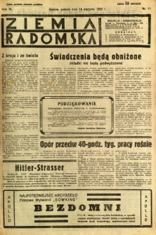 Ziemia Radomska, 1933, R. 6, nr 11