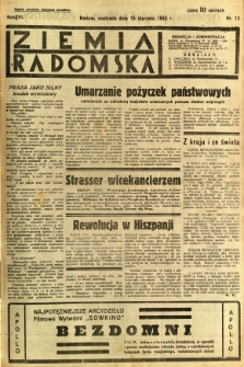 Ziemia Radomska, 1933, R. 6, nr 12