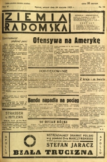 Ziemia Radomska, 1933, R. 6, nr 19