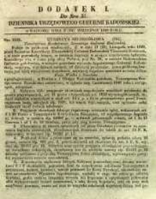 Dziennik Urzędowy Gubernii Radomskiej, 1849, nr 37, dod. I