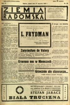 Ziemia Radomska, 1933, R. 6, nr 22