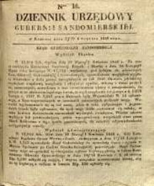 Dziennik Urzędowy Gubernii Sandomierskiej, 1840, nr 16