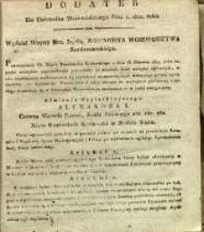 Dziennik Urzędowy Województwa Sandomierskiego, 1822, nr 1, dod.