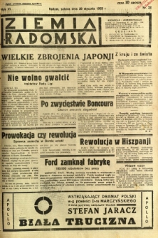 Ziemia Radomska, 1933, R. 6, nr 23
