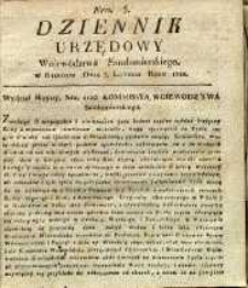 Dziennik Urzędowy Województwa Sandomierskiego, 1822, nr 5