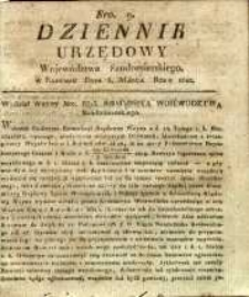 Dziennik Urzędowy Województwa Sandomierskiego, 1822, nr 9