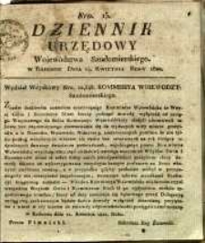 Dziennik Urzędowy Województwa Sandomierskiego, 1822, nr 13