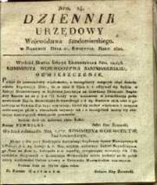 Dziennik Urzędowy Województwa Sandomierskiego, 1822, nr 14