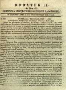 Dziennik Urzędowy Gubernii Radomskiej, 1849, nr 41, dod. I
