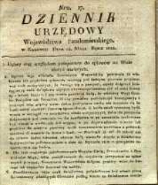 Dziennik Urzędowy Województwa Sandomierskiego, 1822, nr 17