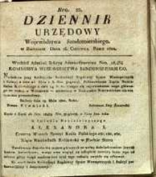 Dziennik Urzędowy Wojew&oacute;dztwa Sandomierskiego, 1822, nr 22