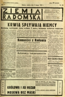 Ziemia Radomska, 1933, R. 6, nr 28