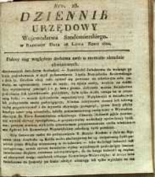 Dziennik Urzędowy Województwa Sandomierskiego, 1822, nr 28