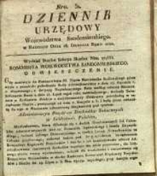 Dziennik Urzędowy Województwa Sandomierskiego, 1822, nr 31
