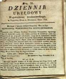 Dziennik Urzędowy Województwa Sandomierskiego, 1822, nr 33