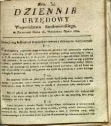 Dziennik Urzędowy Województwa Sandomierskiego, 1822, nr 34