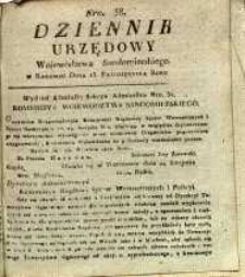 Dziennik Urzędowy Województwa Sandomierskiego, 1822, nr 38