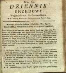 Dziennik Urzędowy Województwa Sandomierskiego, 1822, nr 39