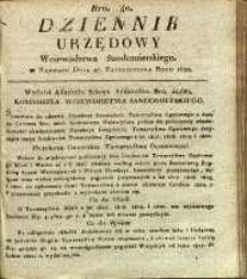 Dziennik Urzędowy Województwa Sandomierskiego, 1822, nr 40