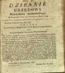 Dziennik Urzędowy Województwa Sandomierskiego, 1822, nr 43