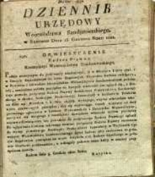 Dziennik Urzędowy Województwa Sandomierskiego, 1822, nr 47