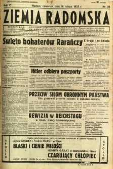 Ziemia Radomska, 1933, R. 6, nr 38