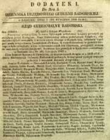 Dziennik Urzędowy Gubernii Radomskiej, 1850, nr 3, dod. I