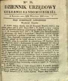 Dziennik Urzędowy Gubernii Sandomierskiej, 1840, nr 38