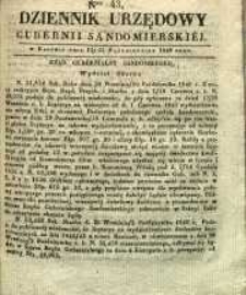 Dziennik Urzędowy Gubernii Sandomierskiej, 1840, nr 43