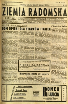 Ziemia Radomska, 1933, R. 6, nr 46