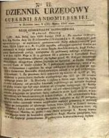 Dziennik Urzędowy Gubernii Sandomierskiej, 1841, nr 12