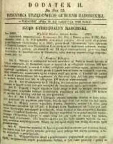 Dziennik Urzędowy Gubernii Radomskiej, 1850, nr 25, dod. II