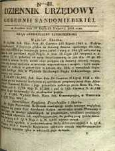 Dziennik Urzędowy Gubernii Sandomierskiej, 1841, nr 31