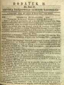 Dziennik Urzędowy Gubernii Radomskiej, 1850, nr 31, dod. II