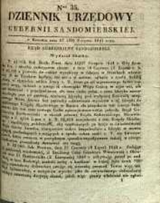Dziennik Urzędowy Gubernii Sandomierskiej, 1841, nr 35