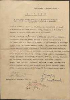 Raport z przejęcia działu Bibliotek w Wojew&oacute;dzkim Urzędzie Kontroli Prasy, Publikacji i Widowisk w Radomiu