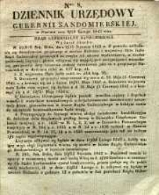 Dziennik Urzędowy Gubernii Sandomierskiej, 1842, nr 8