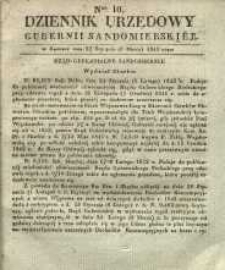 Dziennik Urzędowy Gubernii Sandomierskiej, 1842, nr 10