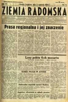 Ziemia Radomska, 1933, R. 6, nr 77