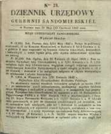 Dziennik Urzędowy Gubernii Sandomierskiej, 1842, nr 24