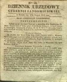 Dziennik Urzędowy Gubernii Sandomierskiej, 1842, nr 34