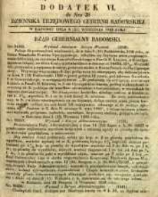 Dziennik Urzędowy Gubernii Radomskiej, 1850, nr 38, dod. VI