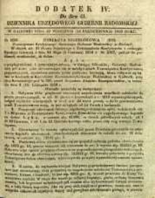 Dziennik Urzędowy Gubernii Radomskiej, 1850, nr 41, dod. IV
