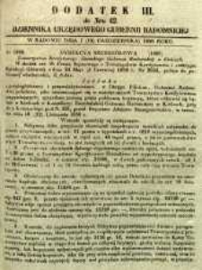 Dziennik Urzędowy Gubernii Radomskiej, 1850, nr 42, dod. III