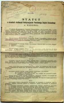 Statut o stosunkach służbowych funkcjonarjuszów Powiatowego Związku Komunalnego w Radomiu