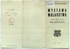 Wystawa malarstwa p. t. "Radom stary i nowy" z okazji Dni Radomia