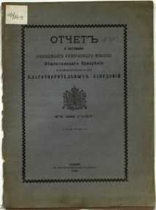 Otčet˝ o sostojanìi radomskago gubernskago sověta obščestvennago prizrěnija i podvedomostvennych˝ emu blagotvoritel΄nych˝ zavedenìj v˝ 1891 godu