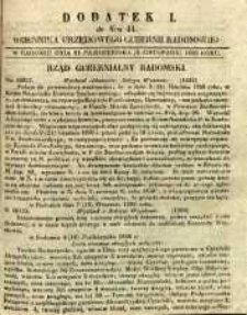 Dziennik Urzędowy Gubernii Radomskiej, 1850, nr 44, dod. I
